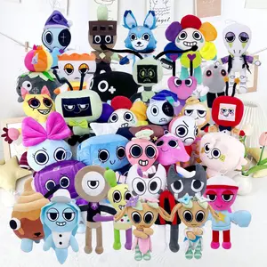 Dandy’s World Gourdy Game Pumpkin Soft PP Cotton Filled Pillows Room Decoration Fans Kids Birthday Holiday Christmas Gifts