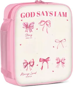 Bible Cover for Women, Bible Cover With Handles, Bible Carrying Case, Bible Bags With Zipper and Pockets