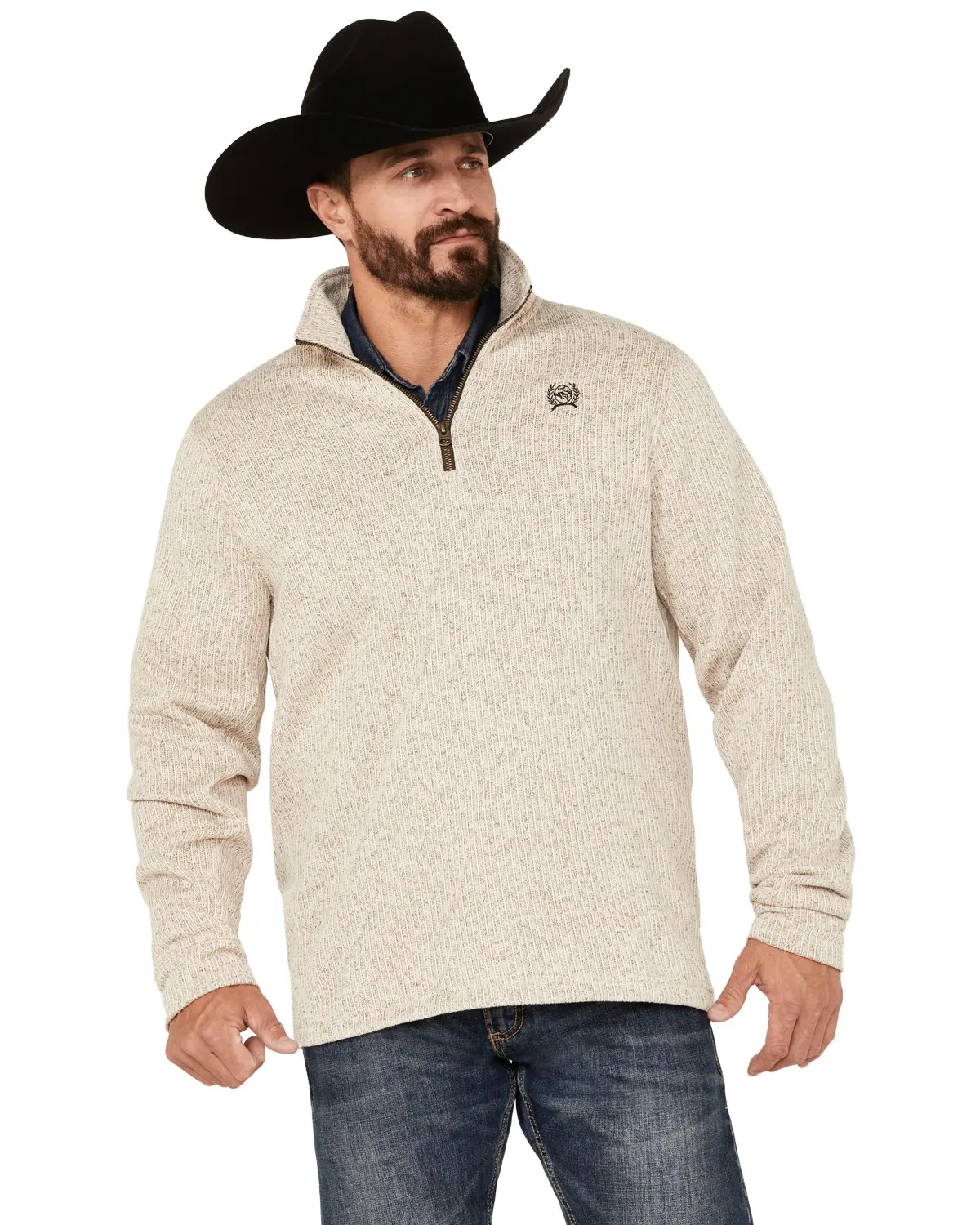 Cinch Men's Men'S Heather 1/4 Zip Pullover - Mwk1080013