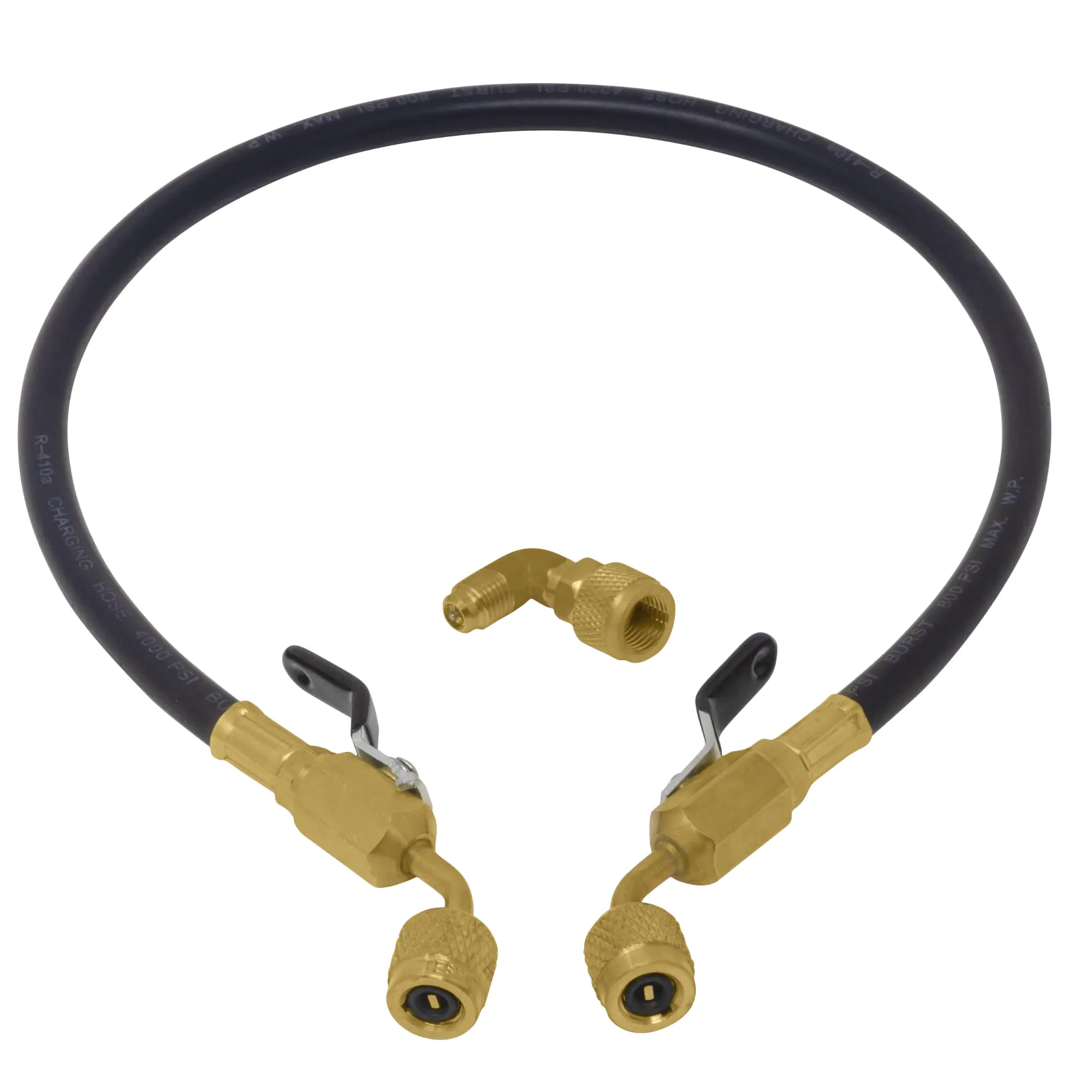 Leak Saver AC Leak Sealer Injector Hose | Dual Ball Valve Hose Kit for Injecting HVAC Sealant