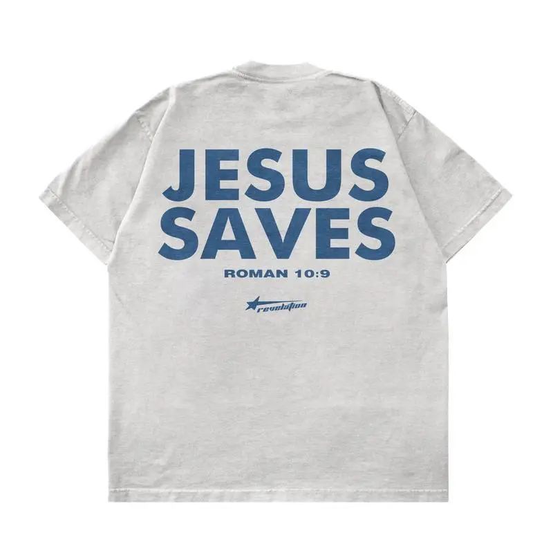 Romans 10:9 - JESUS SAVES Shirts |       Graphic Christian Tee Shirts Designed For Both Men and Women Menswear Top 818
