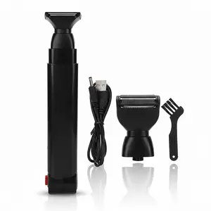 Men's Long Handle Motor-Powered Electric Back Shaver, USB-Rechargeable Body Hair Removal Razor (US Compatibility)