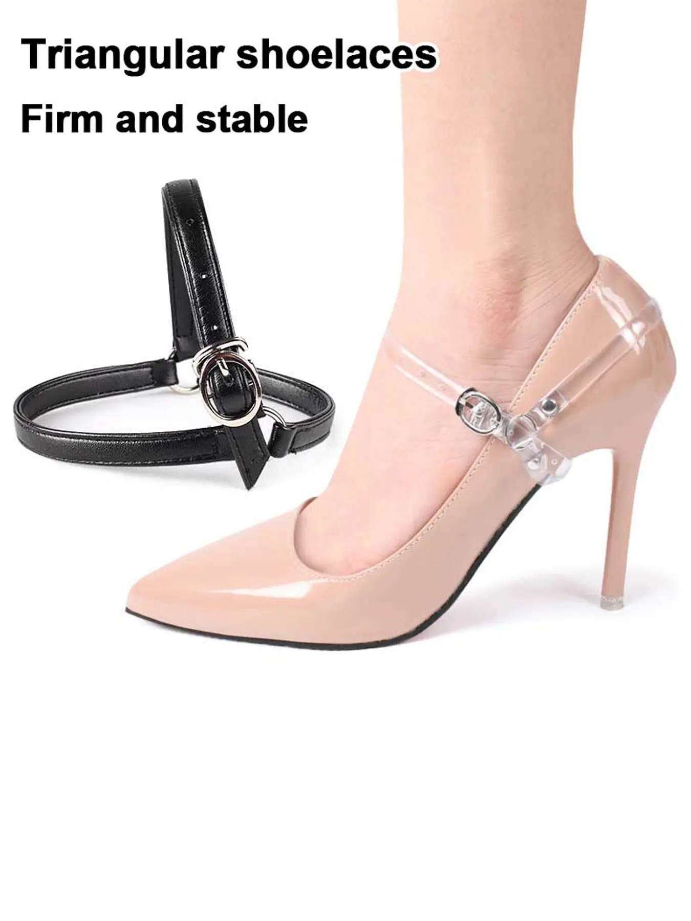 Women's Shoe Lace-Up Bag, Triangular, Anti-Slip Design, Durable, Elegant and Stylish, Perfect for Daily Wear, Fashionable Ladies' Accessory, Classy