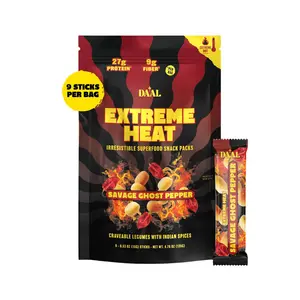 DAAL Savage Ghost Pepper | High-Protein Mung Bean Snack, Extreme Heat Fusion
