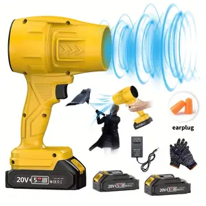 Turbine Jet Blower, 50000 RPM Electric Cordless Leaf Blower, High-Speed Air Duster, 20V Handheld Snow Blower for Car Drying, Lawn Care & Dust Removal, Ideal Gift for Men