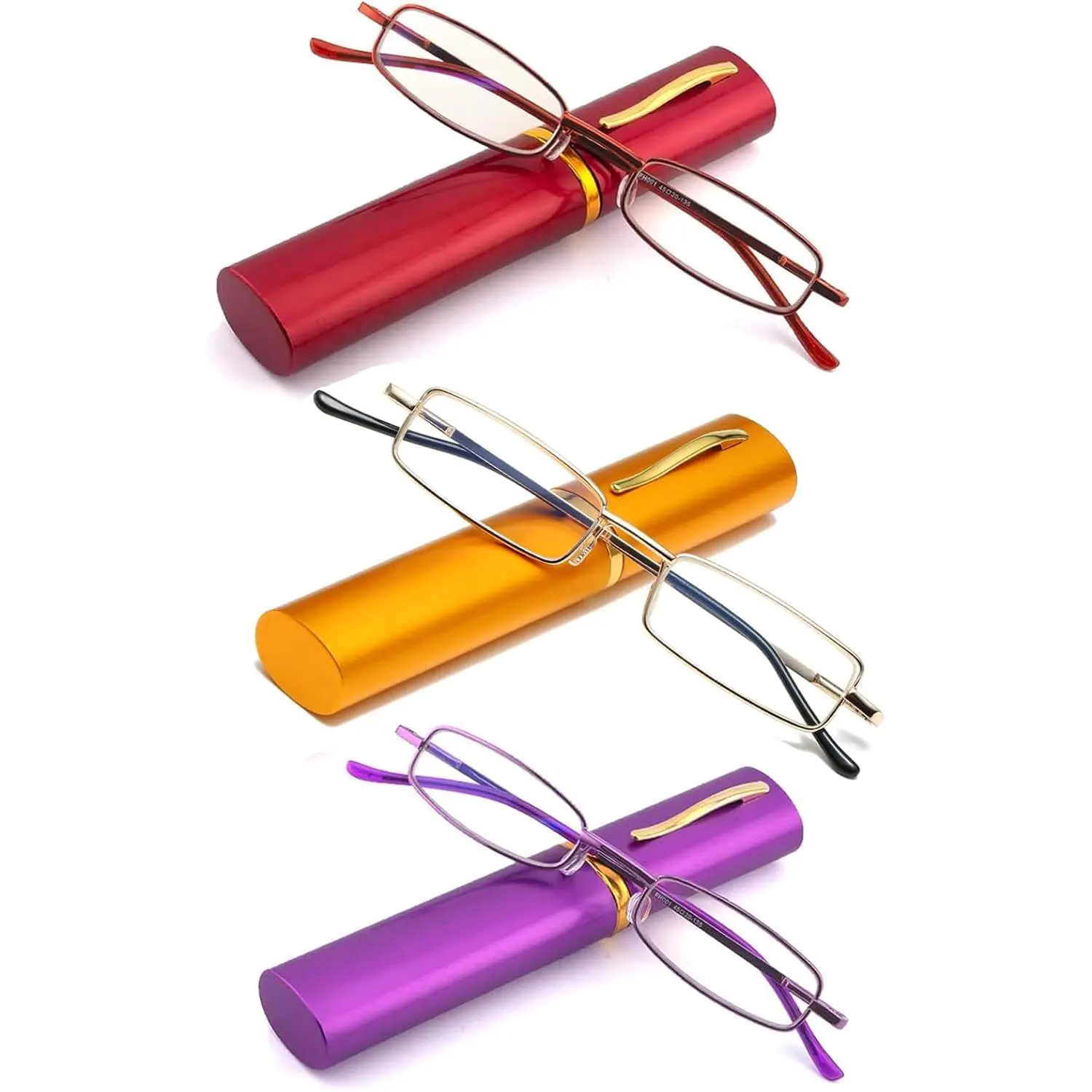 B:3 Pairs : Purple&gold&red