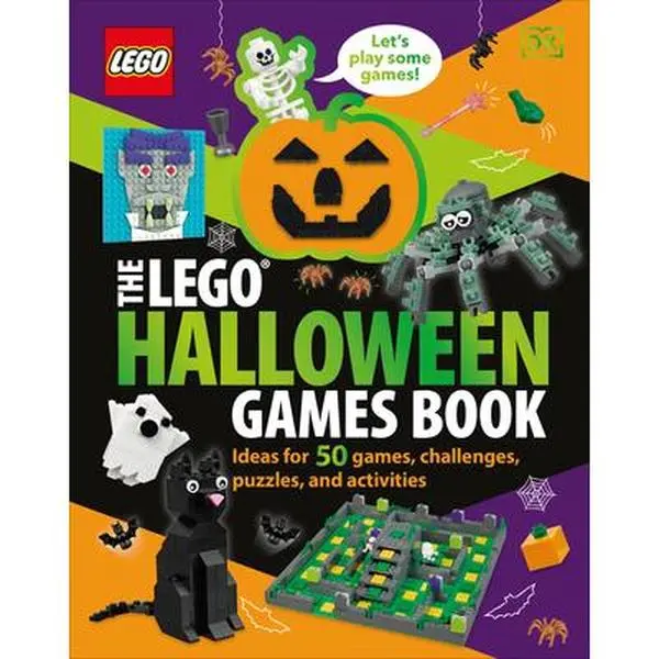 Lego Halloween Gamebook - DK Publishing Hardcover, 50 Games, Brick-Built Potion Challenges, Puzzles & Activities for Friends, English, 9.13"h x 7.32"l x 0.39"w