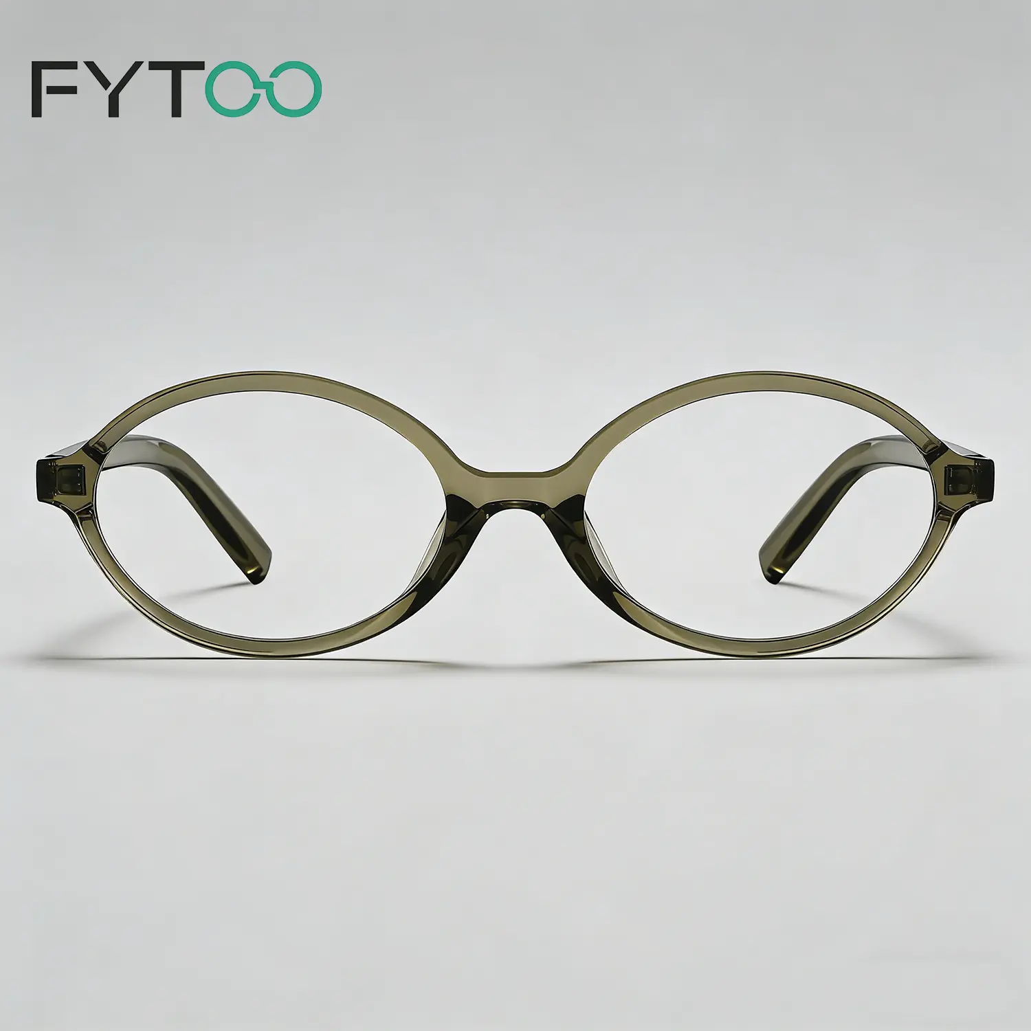 FYTOO Retro Oval Eyeglass Frames for Female, Full Rim Resin Design for Small Faces, Prescription Ready for Daily Wear & Office, Sturdy, Statement Frame Glasses, Retro Look, Resin Lens, Durable