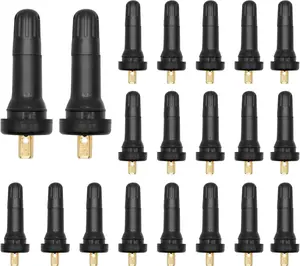 20PCS TPMS 20008 Tire Valve Stem, Snap-in Rubber Tubeless Tire Pressure Sensor Valve Stem, TPMS Valve Stem Replacement, Compatible with Enclave Escalade Avalanche Sierra