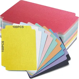 Trading Card Dividers, Multicolor 100-Pack Paper Card Dividers for MTG, TCG, Sports Card Organizer, Fits Standard Card Storage Boxes Joyoumess