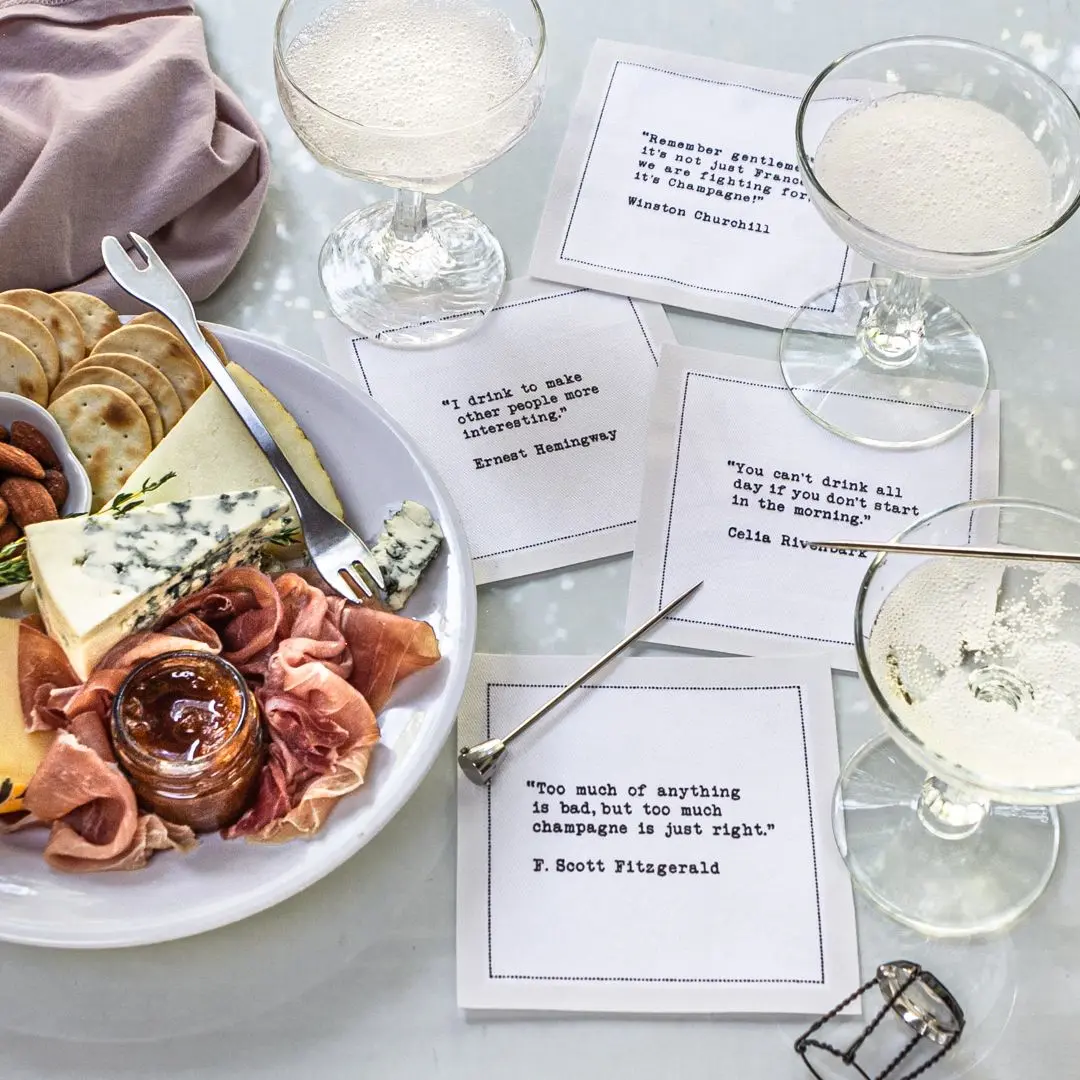 Five Star Napkins - Quotes Cocktail Napkins - Best Sellers Five Star Napkins - Quotes Cocktail Napkins - Best Sellers