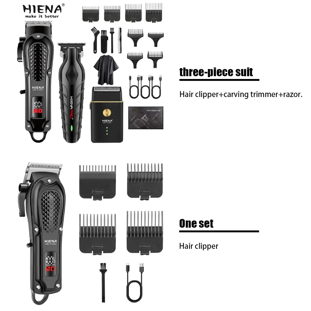 One/three electric hair clipper trimmer shaver powerful wireless charging hair clipper professional adjustable system Cordless Trimmers Rechargeable Hair Trimmer Cordless Hair Cutting