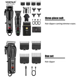 One/three electric hair clipper trimmer shaver powerful wireless charging hair clipper professional adjustable system Cordless Trimmers