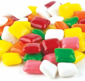 Chiclet Assorted Gum 12 oz - Colorful Fruit Flavored Squares with Crunchy Candy Coated Shells & Soft Bubblegum Center