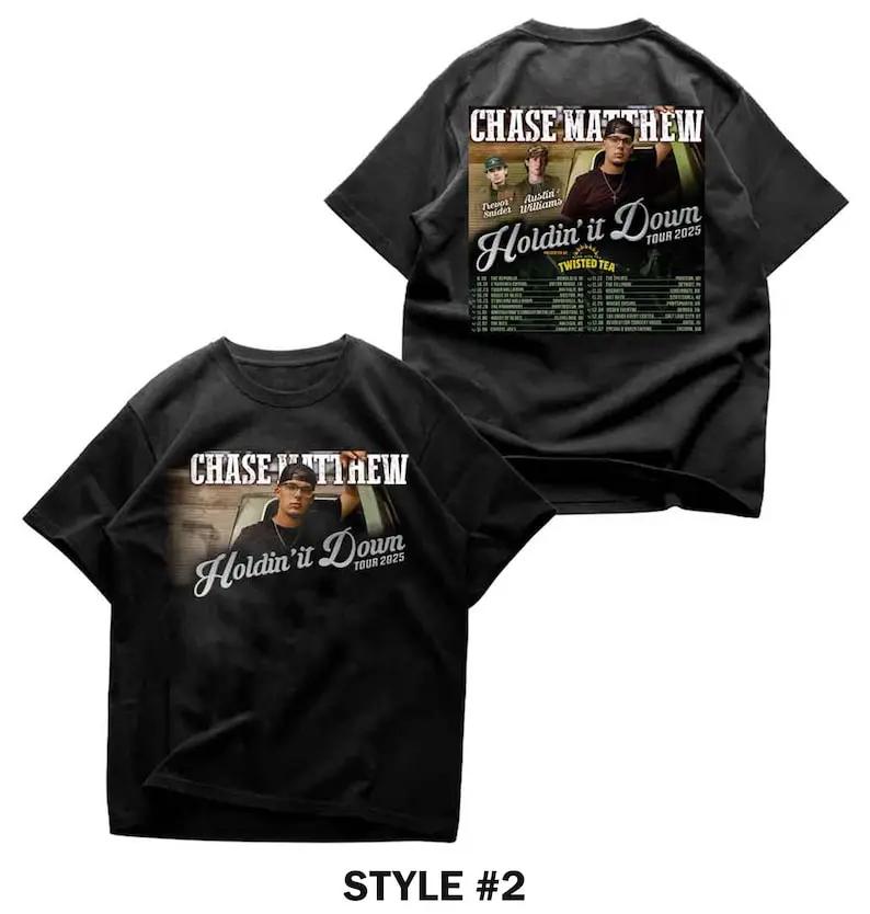 vintage Chase Matthew Holdin' It Down T-Shirt, Country Music Shirt, Casual Clothing