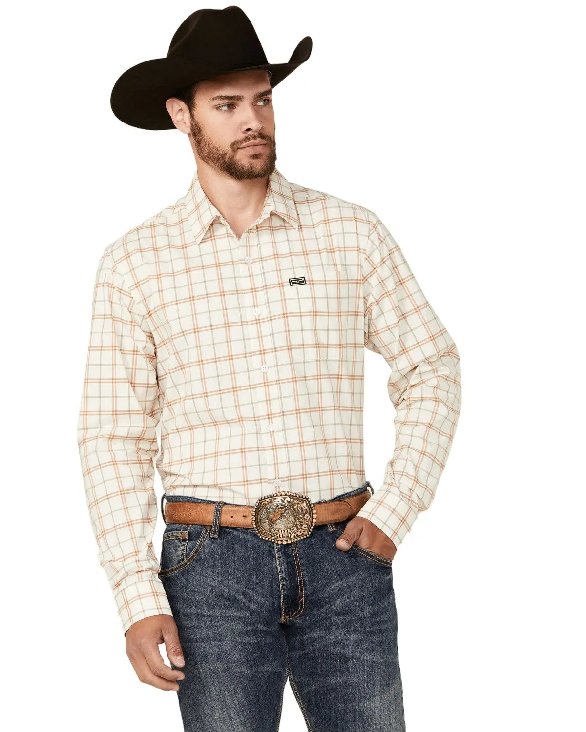Kimes Ranch Men's Men'S Lucas Plaid Print Long Sleeve Button-Down - Mds0000057-Nat