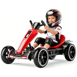 Foldable Electric Go Kart for Kids,Ride On Toy with Dual Motor, EVA Tires, Adjustable Seat, Bluetooth Music & Colorful LED Lights, Ages 3+ Beginner-Friendly