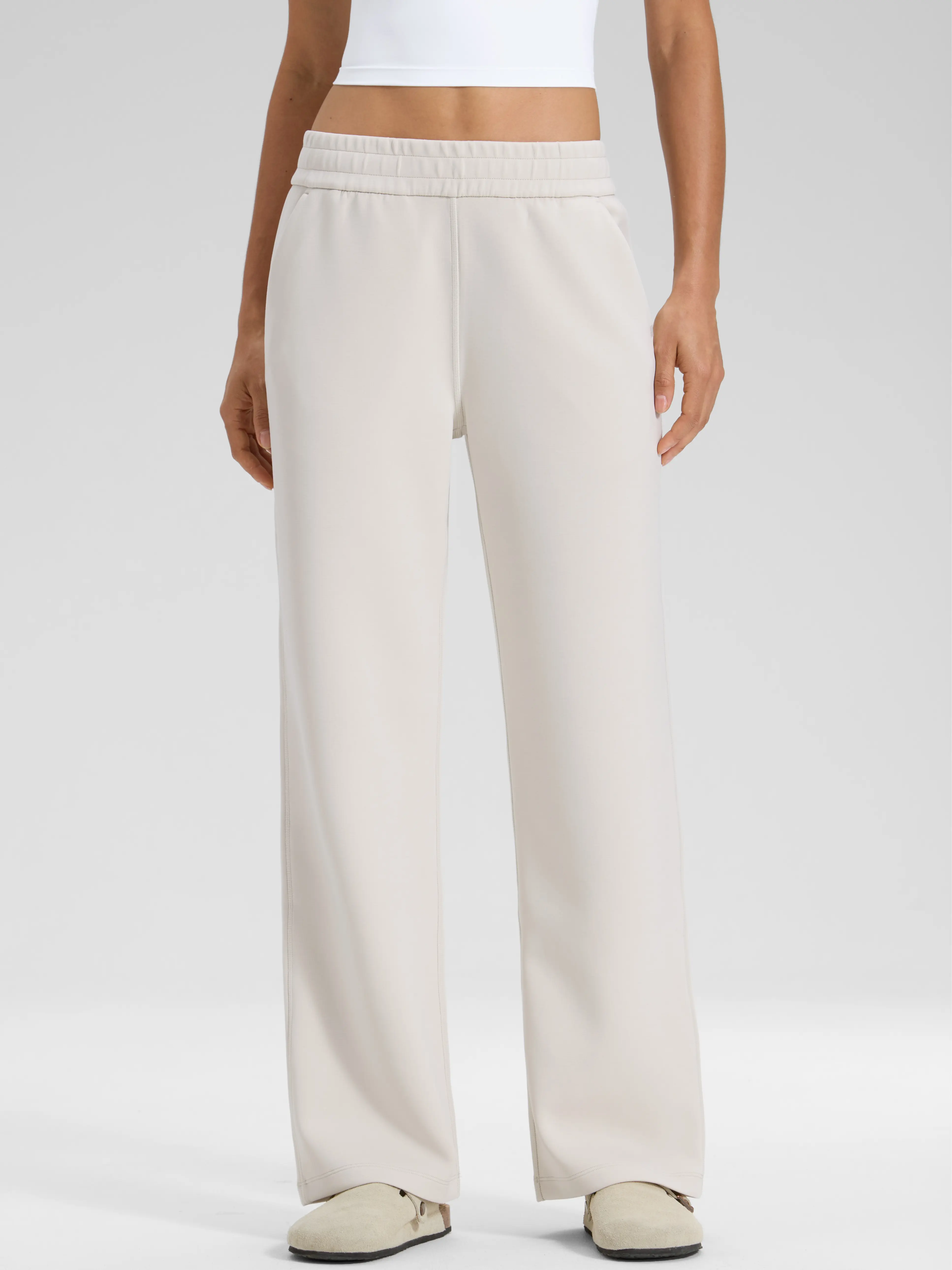 CRZ YOGA SoftAura Wide Leg Sweatpants Women 29”/ 31"/32" Modal Lightweight Travel Pants with Pockets CRZ YOGA SoftAura Wide Leg Sweatpants Women 29”/ 31"/32" Modal Lightweight Travel Pants with Pockets