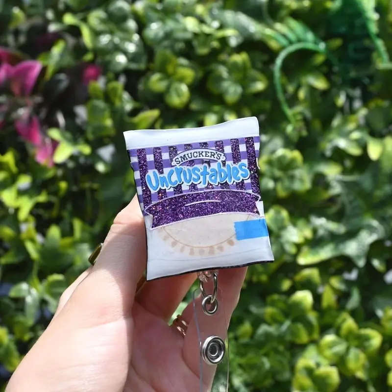 Uncrustable, badge reel, RN, CNA, MD, Teacher