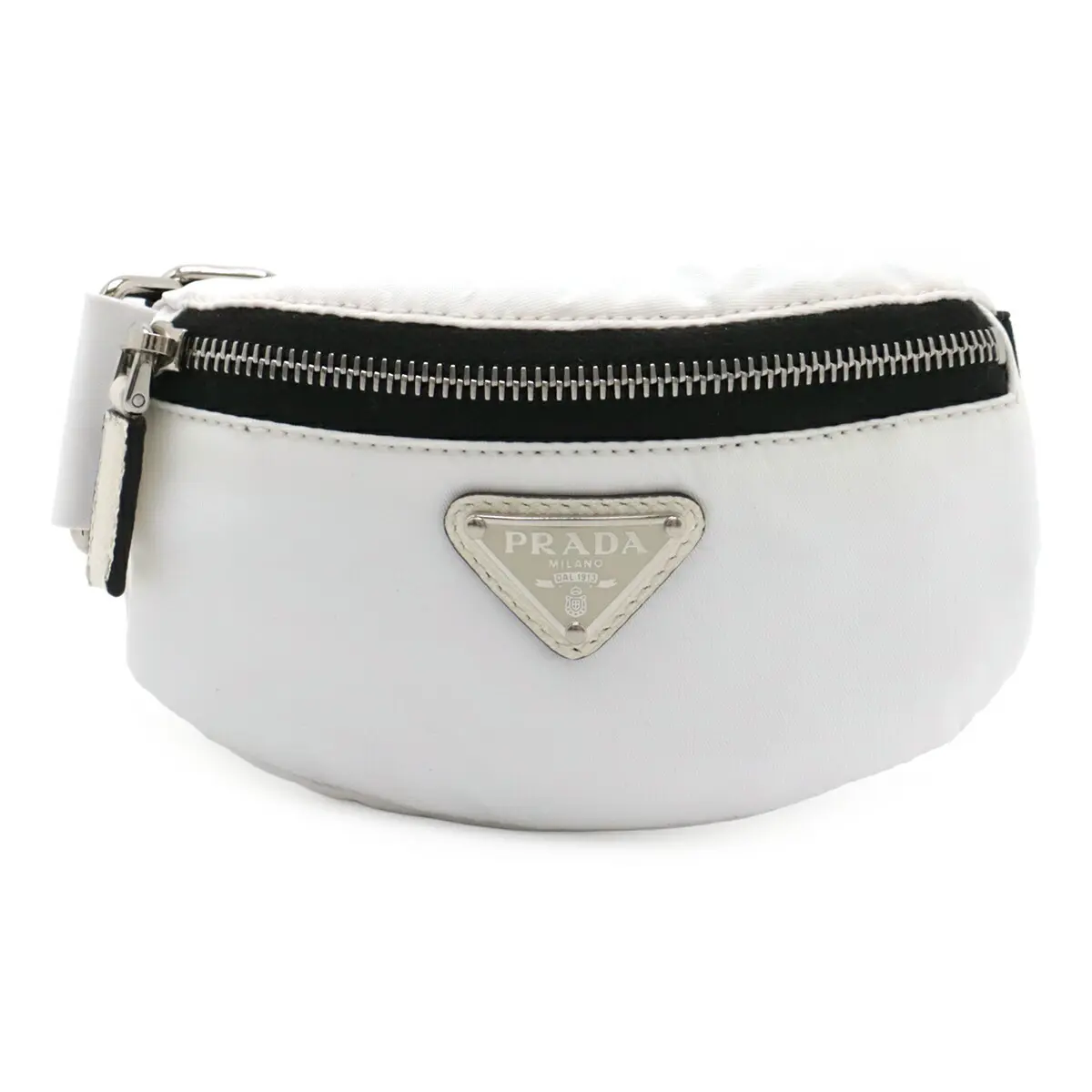 Pre-owned PRADA Nylon Small Leather Goods Leather Wrist Pouch