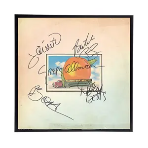 Autographed Eat a Peach Album Cover Replica