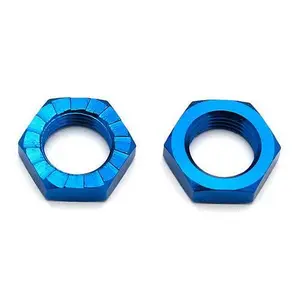 Team Associated Factory Team Wheel Nuts 17mm Blue (4)