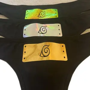 Naruto holographic Leaf Thong Panties comfort sexy