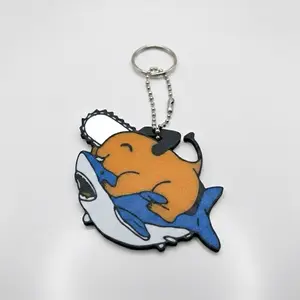 Pochita x Beam Keychain - Design with Chain Attachment for Easy Access