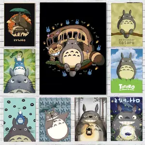 Kawaii T-Totoro Classic Movie Poster Wall art print art suitable for living room bedroom bar parlor home decoration gift  Custom Photo Poster  Personalized Wall Art
