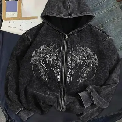 808 Vision Zip Up Hoodie - TikTok Shop