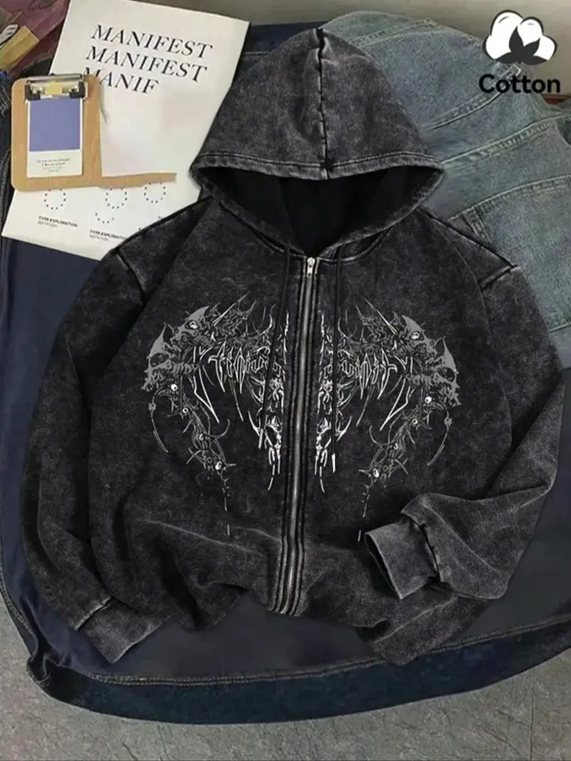 grunge fade design jacket y2k EKAM 似 y2k jacket grunge - TikTok Shop