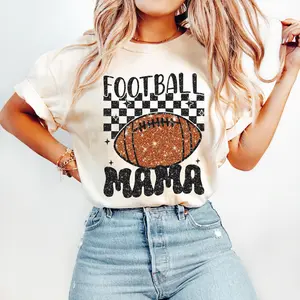 Retro Football Mama T-Shirt, Football TShirt, Design T-Shirt, Footbal Mom T-Shirt, Sports Shirt, Football Season
