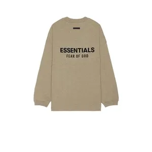 Fear of God ESSENTIALS Jersey Long Sleeve T-Shirt in Heather Gray