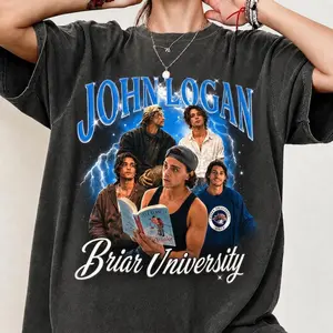 John Logan Briar University Shirt, Hockey Romance Bookish Tee, Off Campus Inspired Graphic Shirt, Elle Kennedy Reader Gift