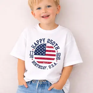 Happy 250th Birthday USA Shirt,  Fourth Of July Shirts, American Flag Tees