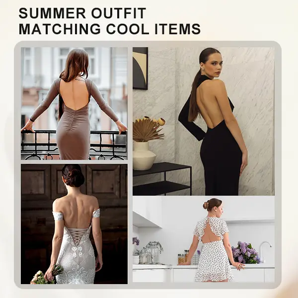 hannah bachelorette red dress Villa Blvd Shapewear Backless Bodysuit Multiple Colors Available Brown / M main image 0
