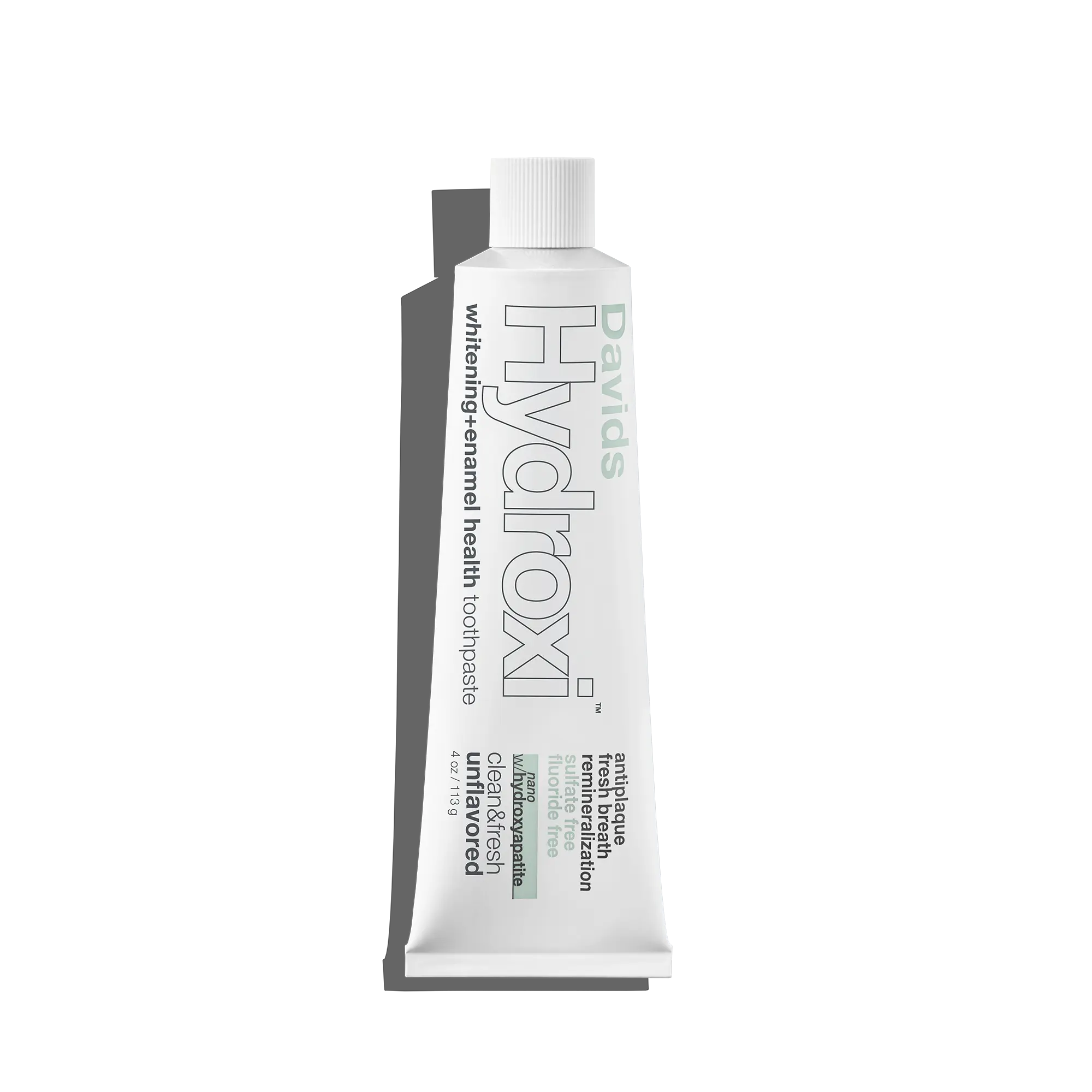 Davids Hydroxi™ whitening+enamel health nano hydroxyapatite premium toothpaste / unflavored