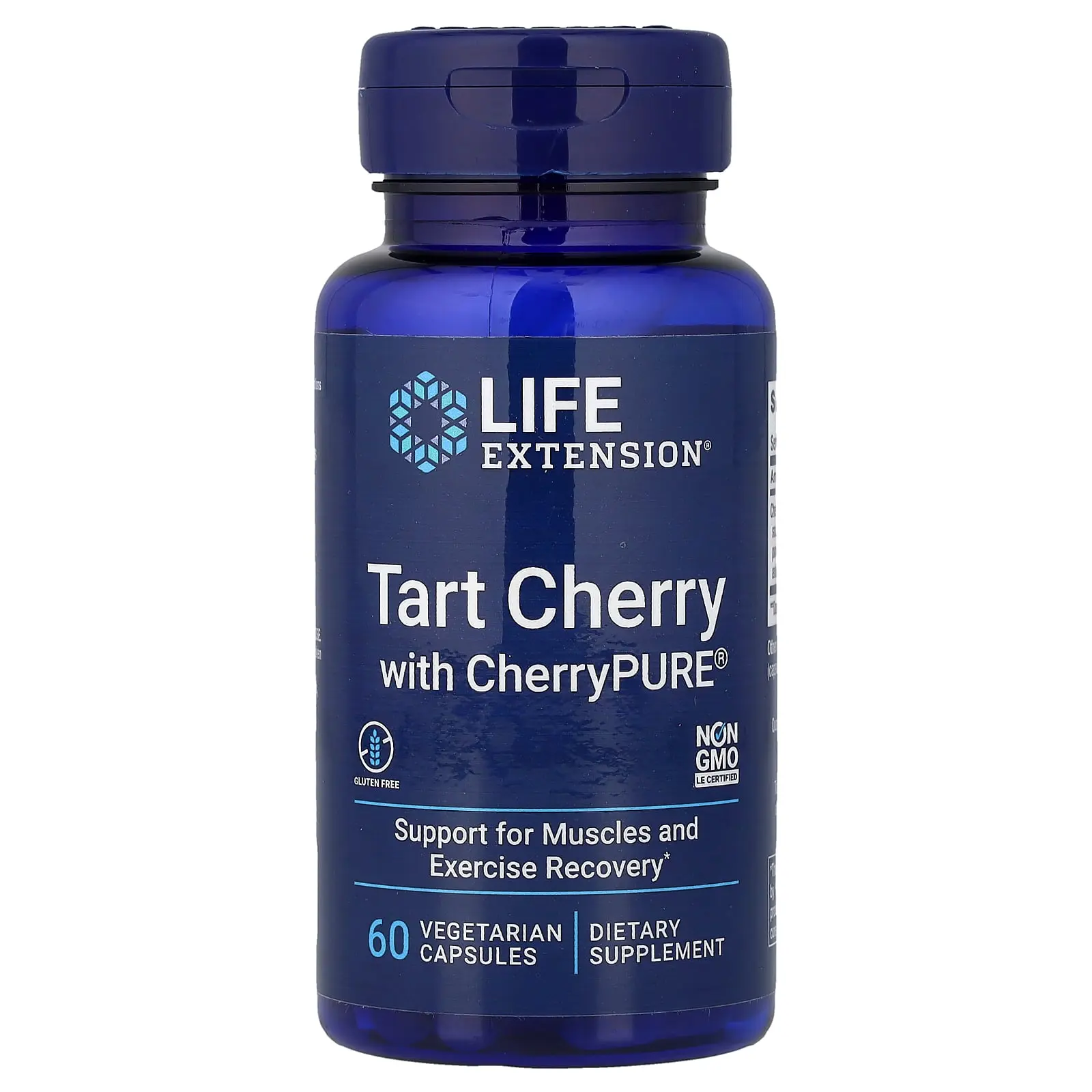 Life Extension Tart Cherry with CherryPURE®, 60 Vegetarian Capsules (480 mg per Capsule)