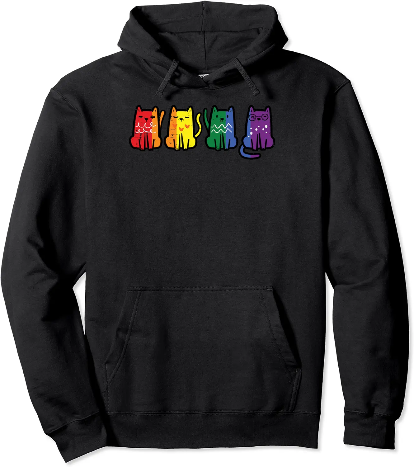 Gay Pride Cats Rainbow Flag Lgbt Kittens Women Girls Kids Pullover Hoodie - Emilyschwe Shop 21B0C6DZRL73