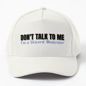 I'M A Discord Moderator Funny and Trendy Design on a Comfortable Twill Cap Hat - Perfect for Gamers and Active Discord Community Members