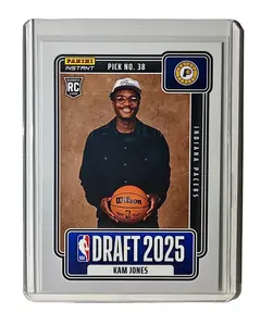 Kam Jones Rookie 2025-26 Panini NBA #30 Draft Night Card Indiana Pacers