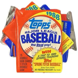 Eight Packs of 1988 Major League Baseball Trading Cards