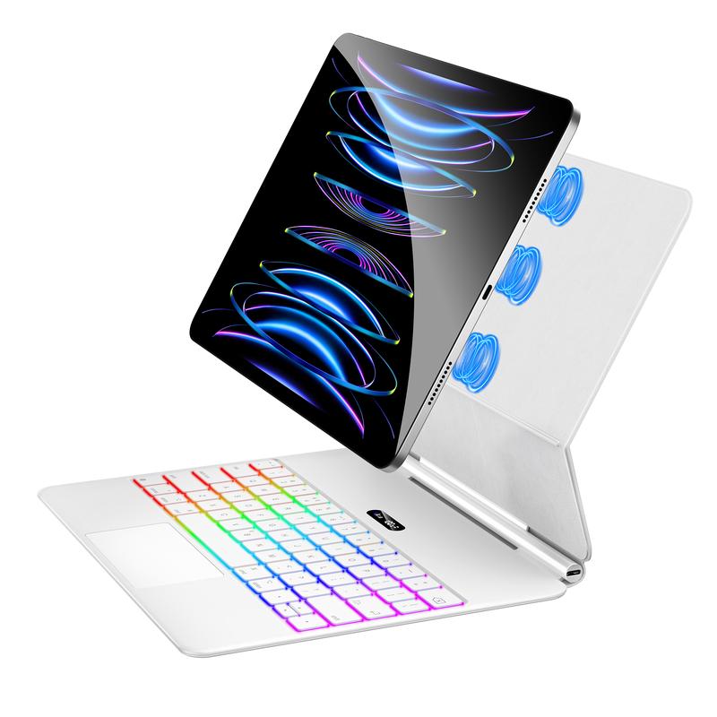 Magic Keyboard for iPad Pro 11&Air 11 Inch (M2,2024/M3,2025) and 10.9" iPad Air 5th&4th Generation, Magnetic Keyboard Case with Multi-Touch Trackpad for iPad Pro 11”1st/2nd/3rd/4th Gen,Backlit