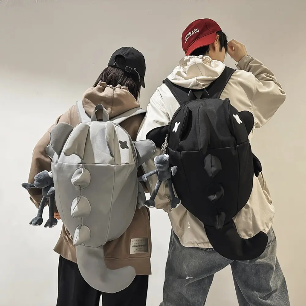 Dinosaur Shark Creative Monster Backpack Cartoon Cute School Bag for Men and Women New Funny Personality Student Internet Celebrity Large Capacity Backpack backtoschoolshopping