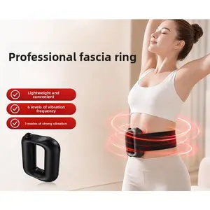 2026 new small fascia ring, upgraded adjustable waist strap, no wires, rechargeable, specially designed for waist and back muscle recovery, portable massager, suitable for parents as a gift.