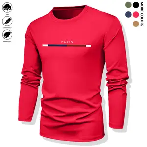 Men's Outdoor Casual Crew Neck Long Sleeve Autumn Winter Base Shirt, Quick Dry Top, Fitness Sports Wear, Casual Outdoor Sportswear, Solid Color Long Sleeve Fitness T-Shirt, Quick Dry Breathable Shaping Top