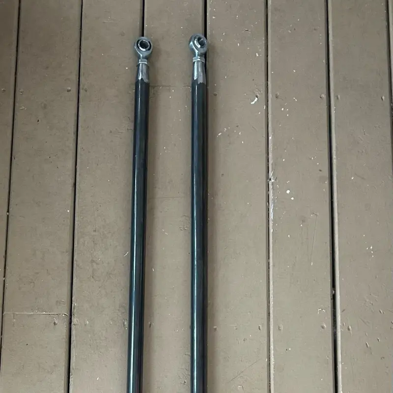 6ft Traction Bars with 3/4 Heim Joints - Black Metal, Designed for Enhanced Traction and Stability
