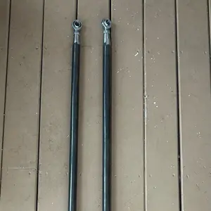 6ft Traction Bars with 3/4 Heim Joints - Black Metal, Designed for Enhanced Traction and Stability