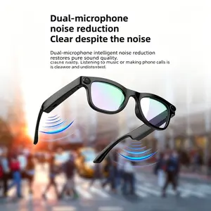 Touch Control Bluetooth-compatible Smart Glasses Camera, HD Camera, Bluetooth-compatible Voice Communication, Lightweight Design, Interchangeable Lenses, Multifunctional Smart Glasses