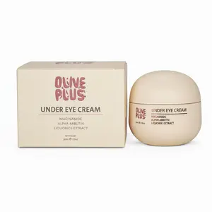 OLIVE PLUS Under Eye Cream — Night Recovery Formula | Niacinamide, Alpha Arbutin & Liquorice Extract | Overnight Hydration & Brightening | COSMOS Organic | 30ml